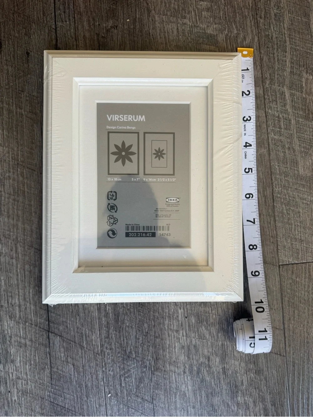 IKEA VIRSERUM White Picture Frame with Mat